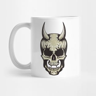 Devil Skull Illustration Mug